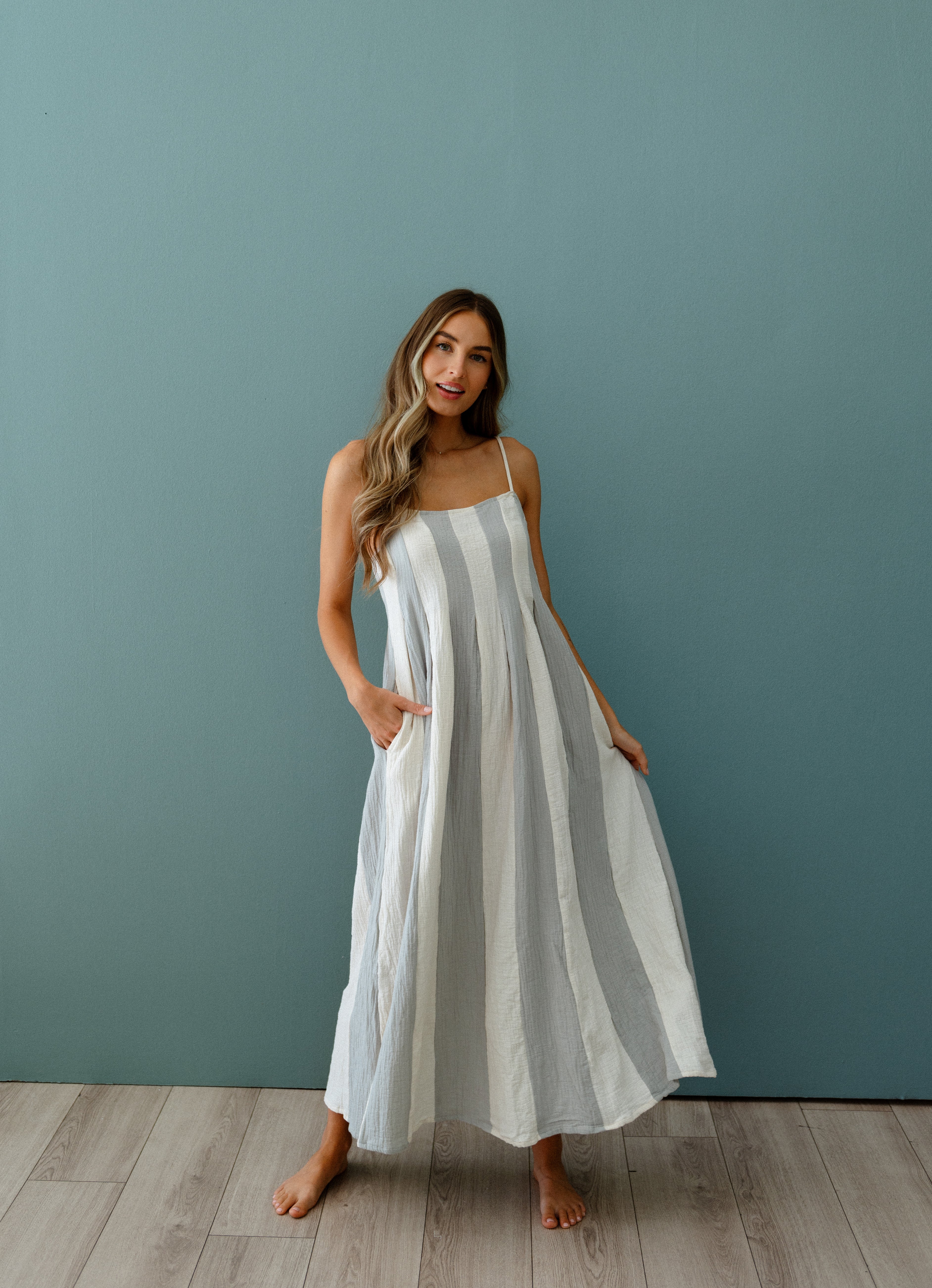 pintuck midi dress Cannes Pintuck Midi Dress – CollinsTheLabel