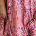 patchwork dress skirt detail