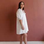 nightgown-style cotton shift dress