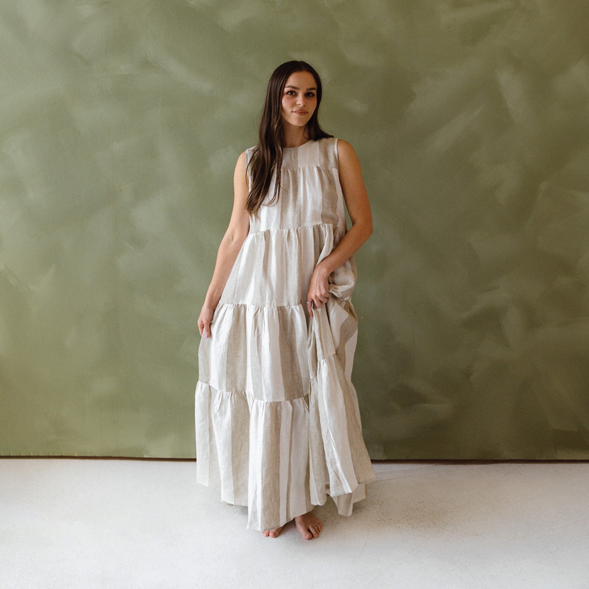 Emilia Linen Maxi Dress